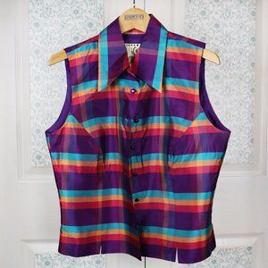 100% silk vest